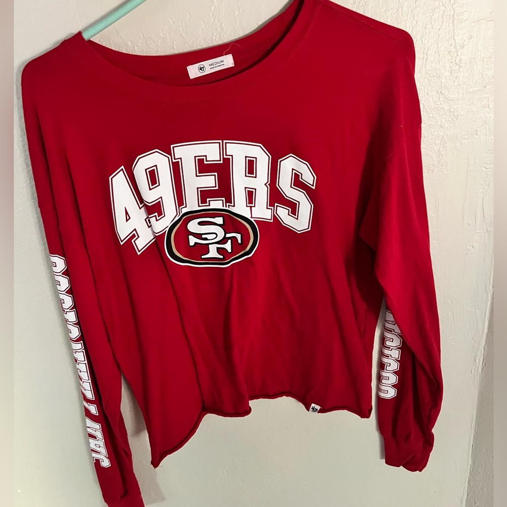 Medium 49ers cropped long sleeve